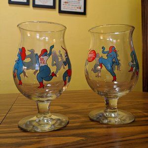 Set of 2 Duvel Signature Collection Parra Glasses
